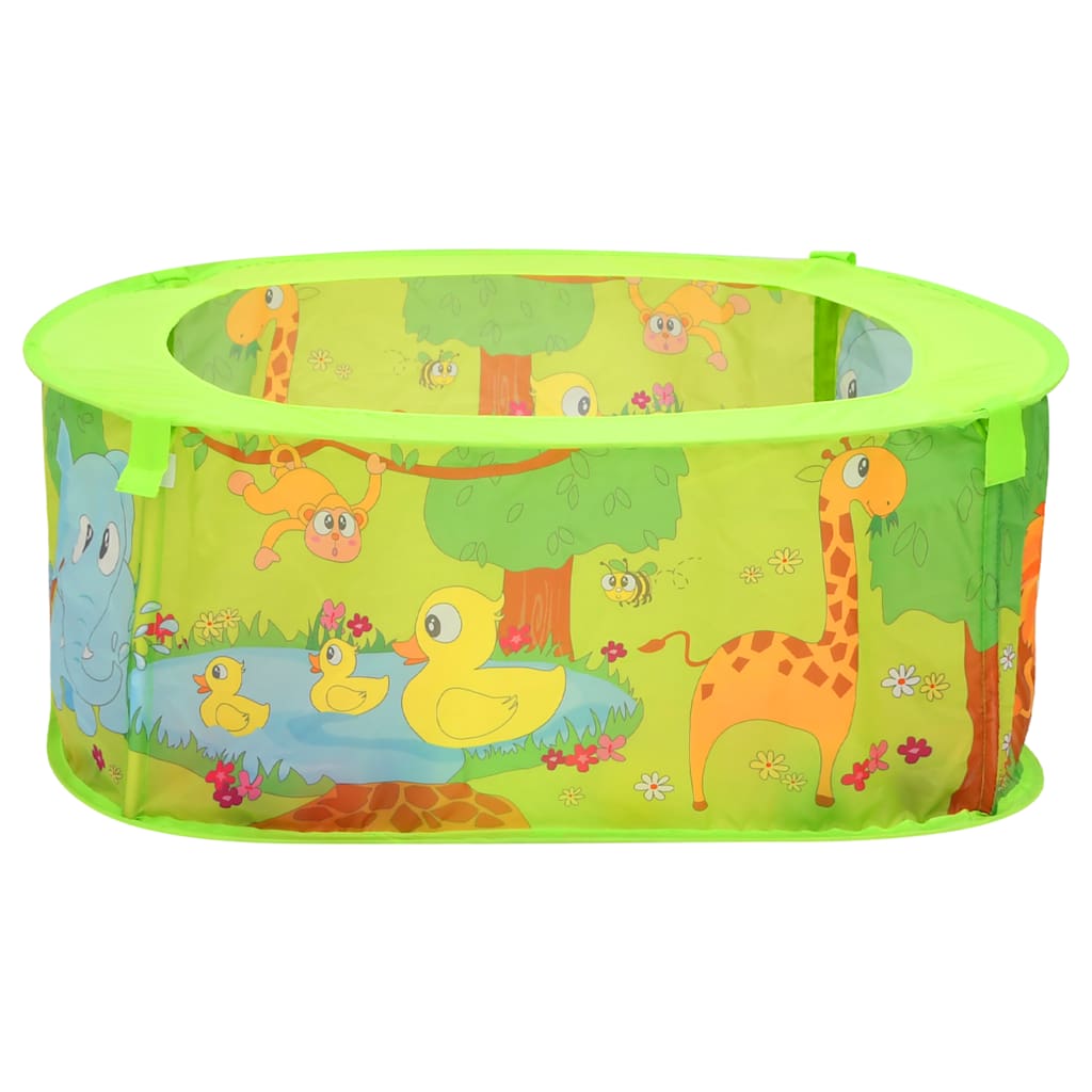 Ballbasseng med 300 baller for barn 75x75x32 cm