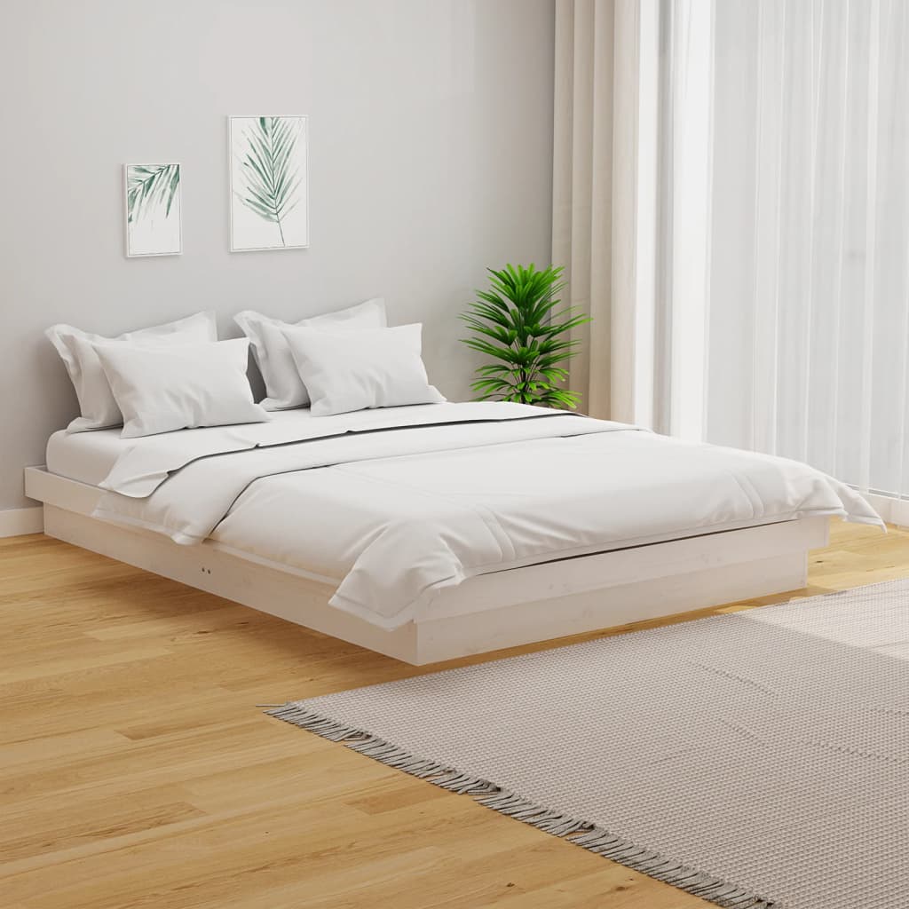 Sengeramme hvit heltre 120x200 cm