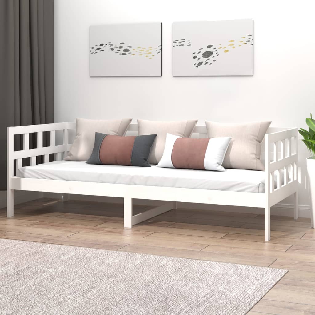 Dagseng hvit heltre furu 90x190 cm