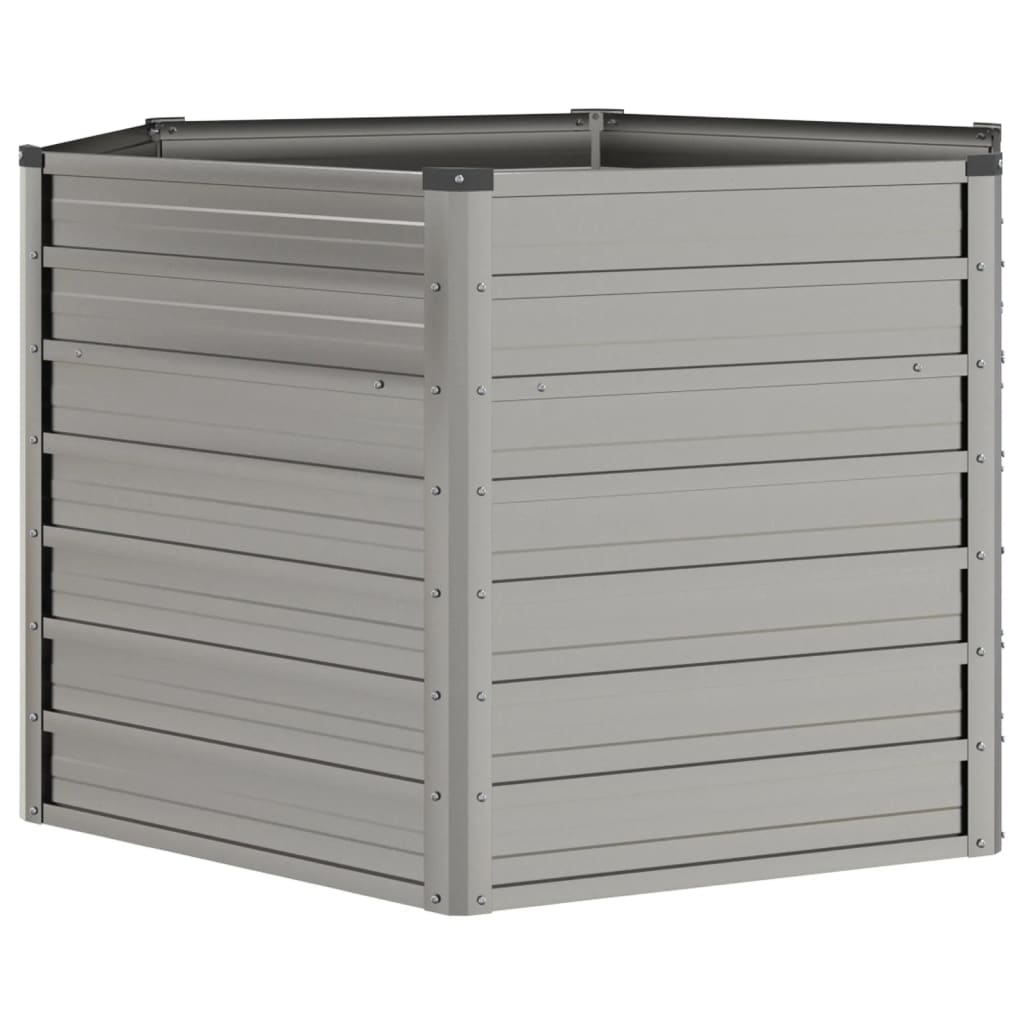 Høybed rust 129x129x77 cm cortenstål