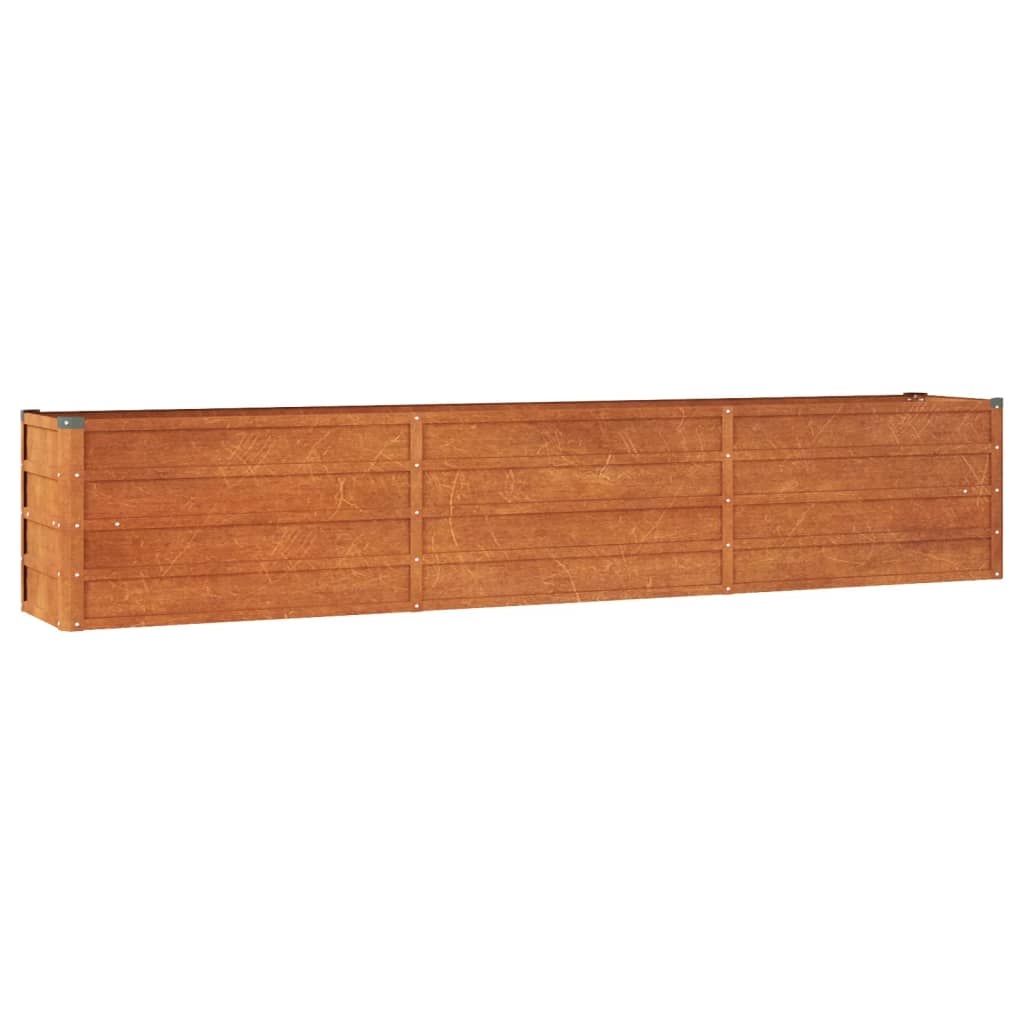 Høybed rust 240x40x45 cm cortenstål