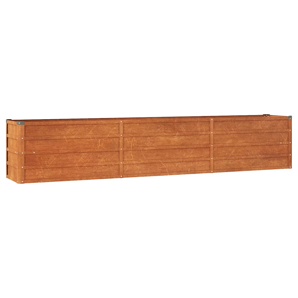 Høybed rust 240x40x45 cm cortenstål