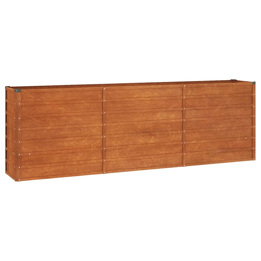 Høybed rust 240x40x77 cm cortenstål