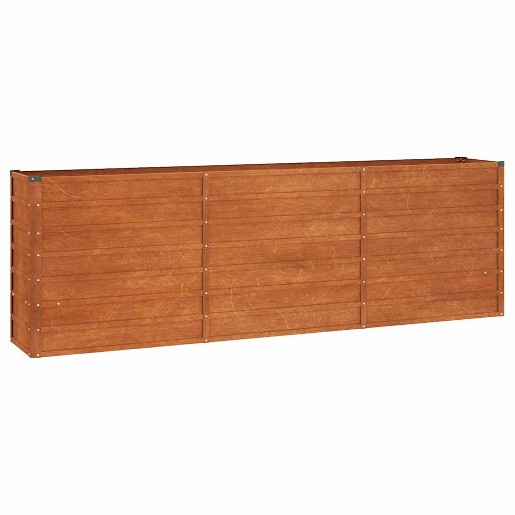 Høybed rust 240x40x77 cm cortenstål