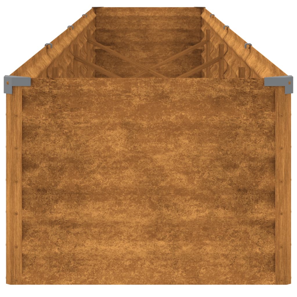 Høybed 386x50x36 cm cortenstål