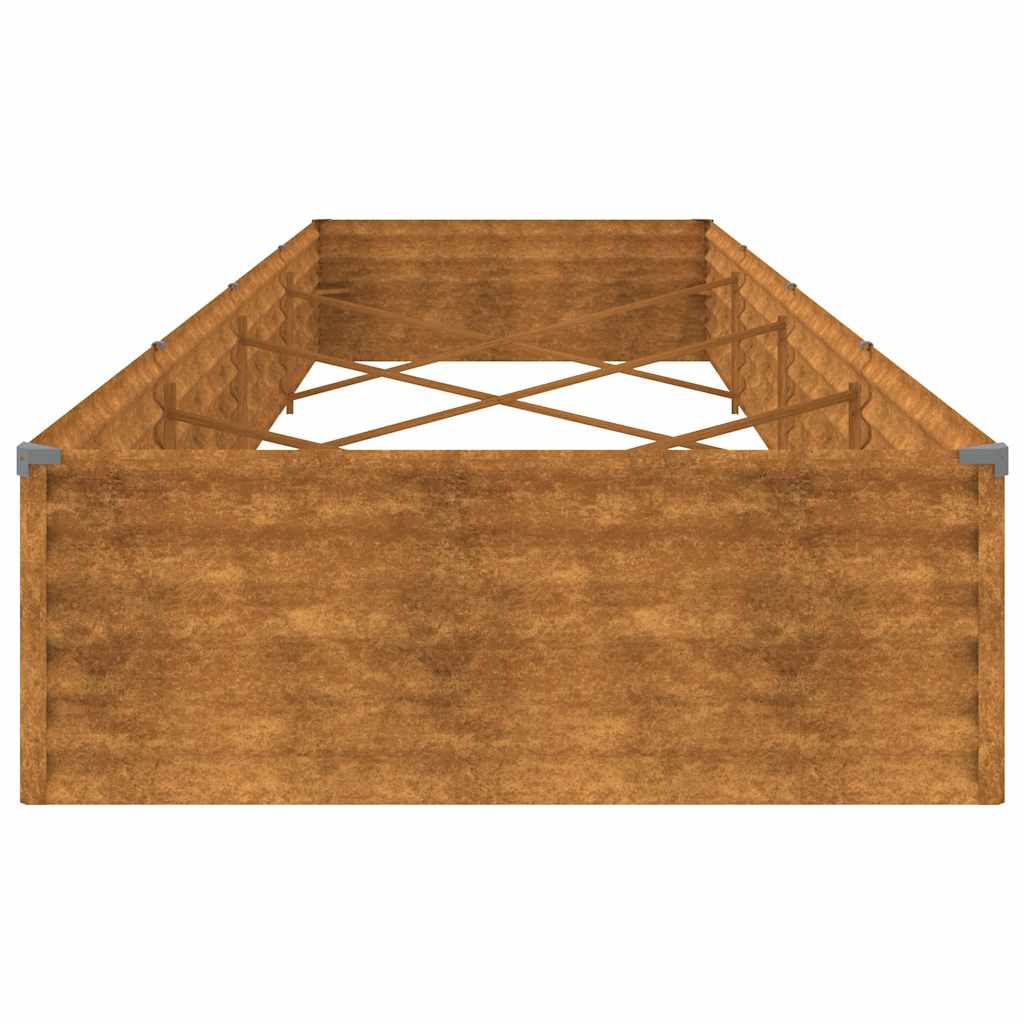 Høybed 387x100x36 cm cortenstål