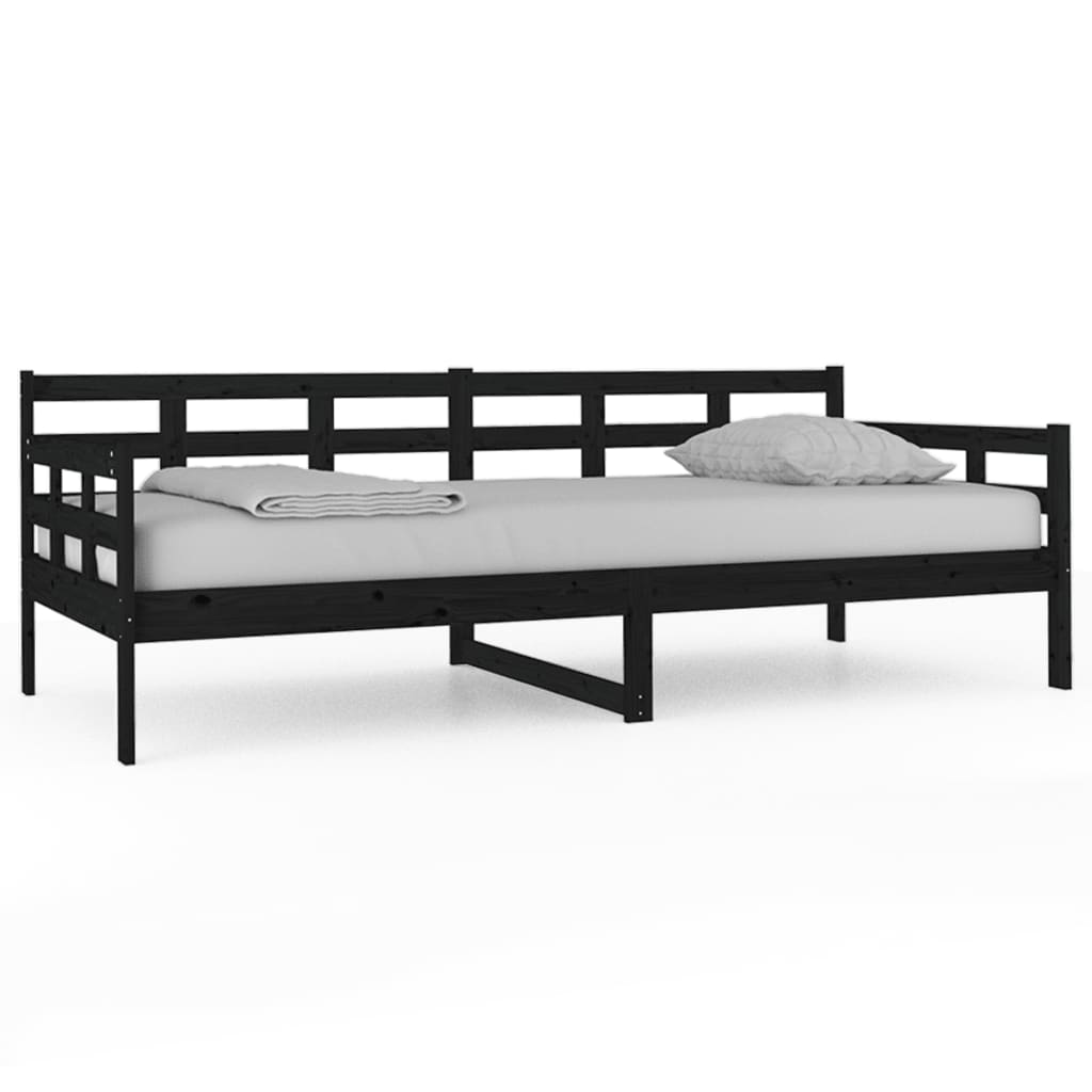 Dagseng svart heltre furu 90x200 cm