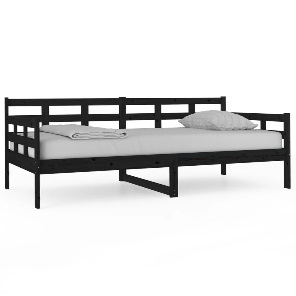 Dagseng svart heltre furu 90x190 cm