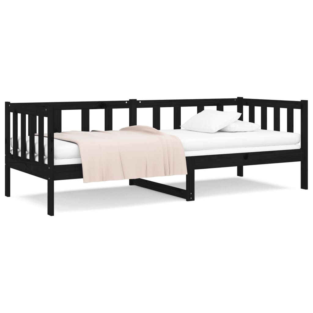 Dagseng svart 90x190 cm heltre furu