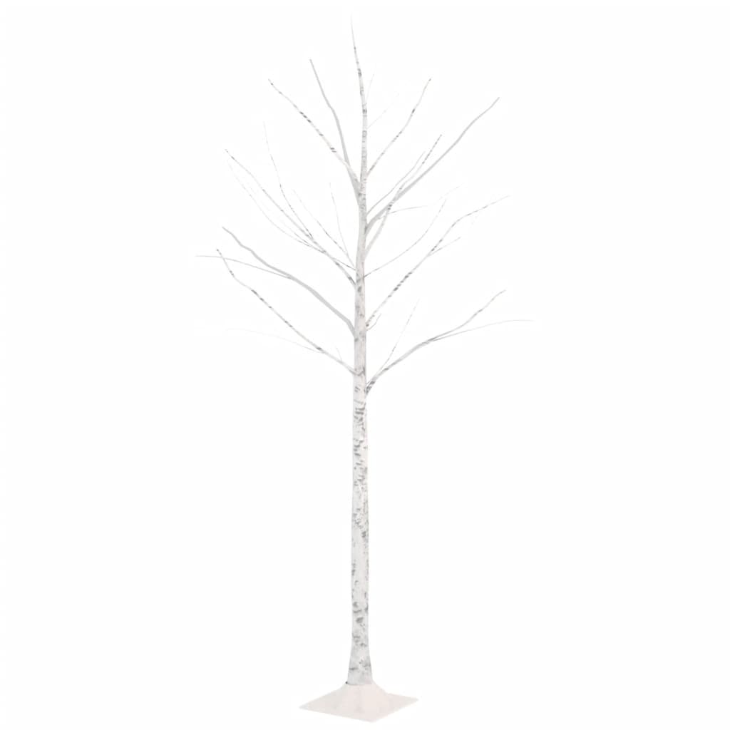 LED-bjørketre varmhvit 72 lysdioder 150 cm