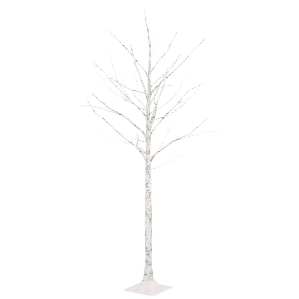 LED-bjørketre varmhvit 96 lysdioder 180 cm