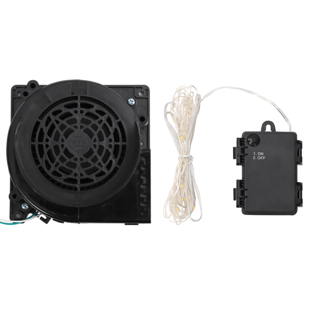 Oppblåsbar snømann med LED-lys 370 cm