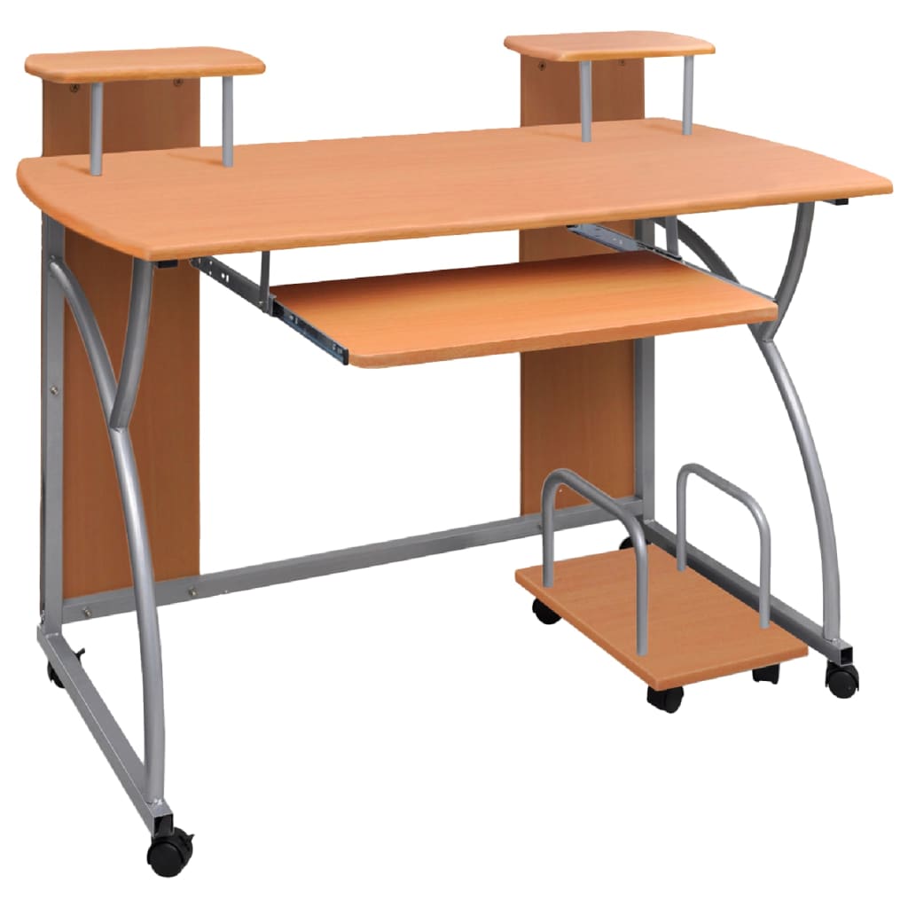 Databord brun 110x52x88,5 cm konstruert tre