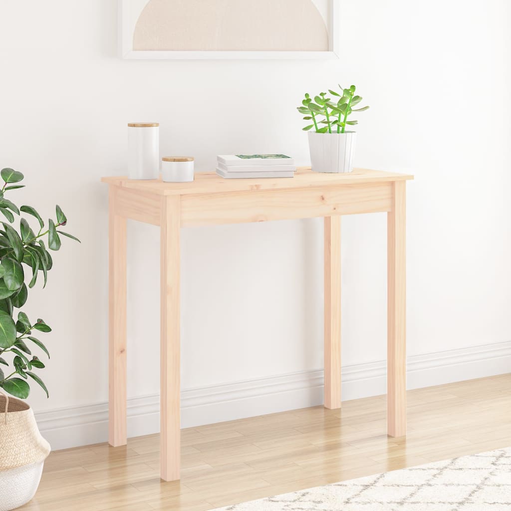 Konsollbord 80x40x75 cm heltre furu