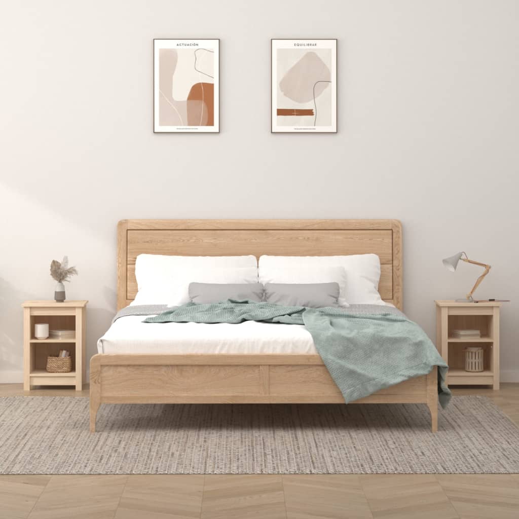 Nattbord 2 stk 40x35x55 cm heltre furu