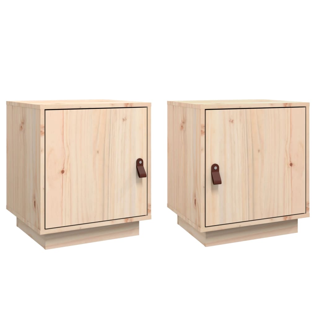 Nattbord 2 stk 40x34x45 cm heltre furu