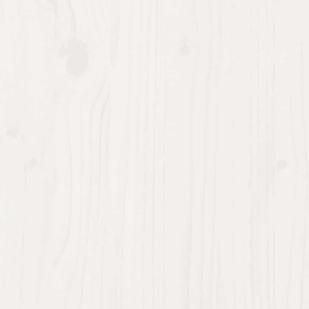 Nattbord 2 stk hvit 40x34x55 cm heltre furu