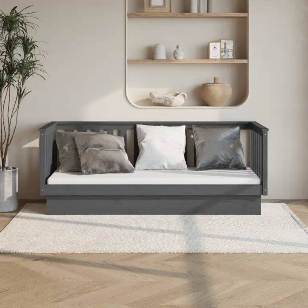 Dagseng grå 90x190 cm heltre furu
