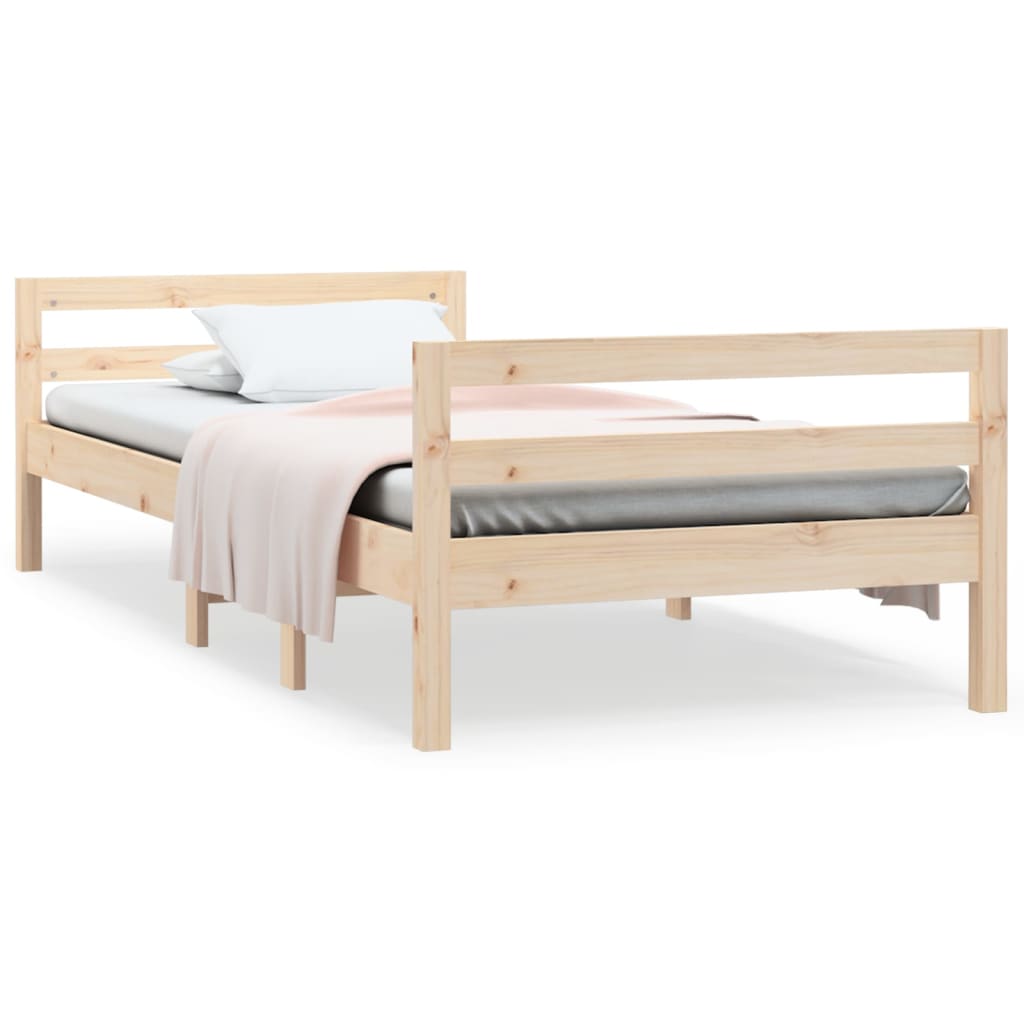Sengeramme 90x200 cm heltre furu