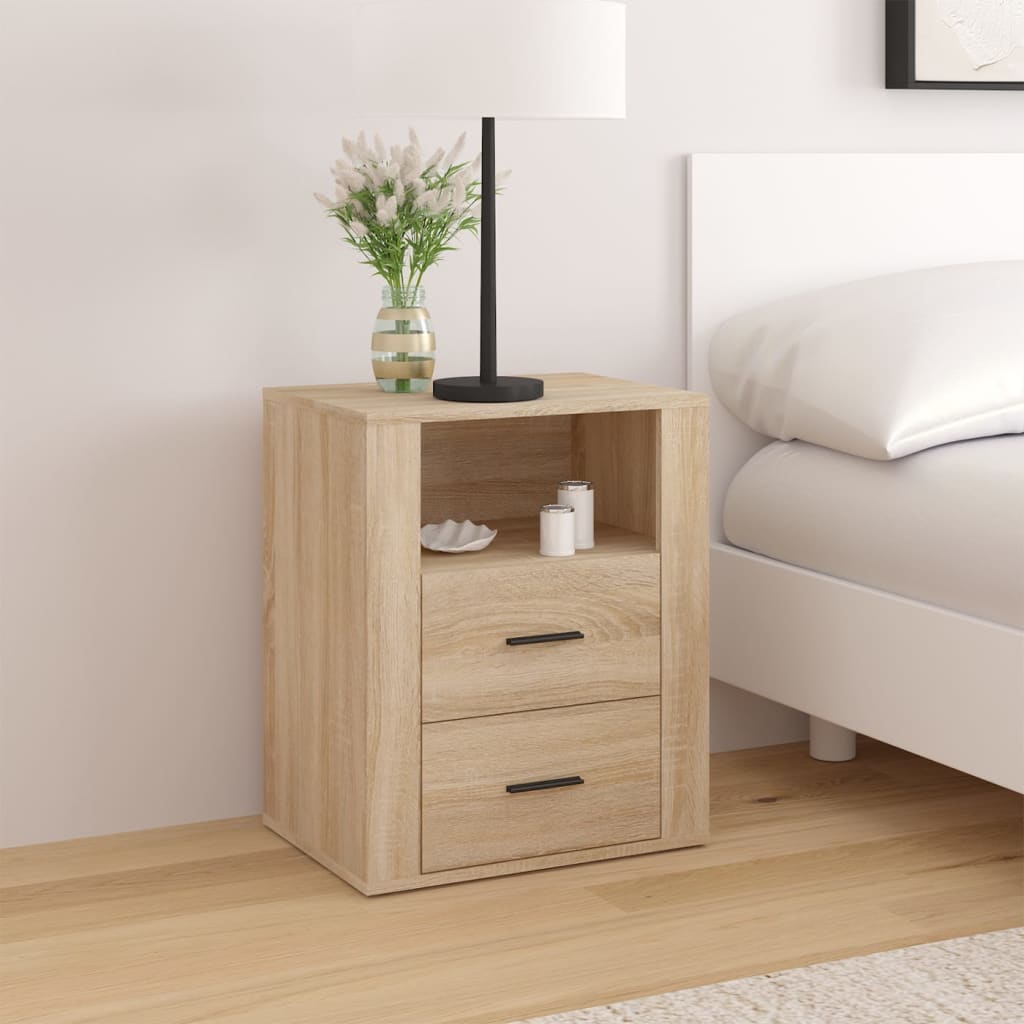 Nattbord sonoma eik 50x36x60 cm konstruert tre