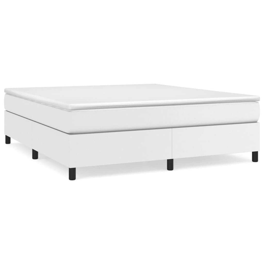 Sengeramme hvit 180x200 cm Super King kunstskinn