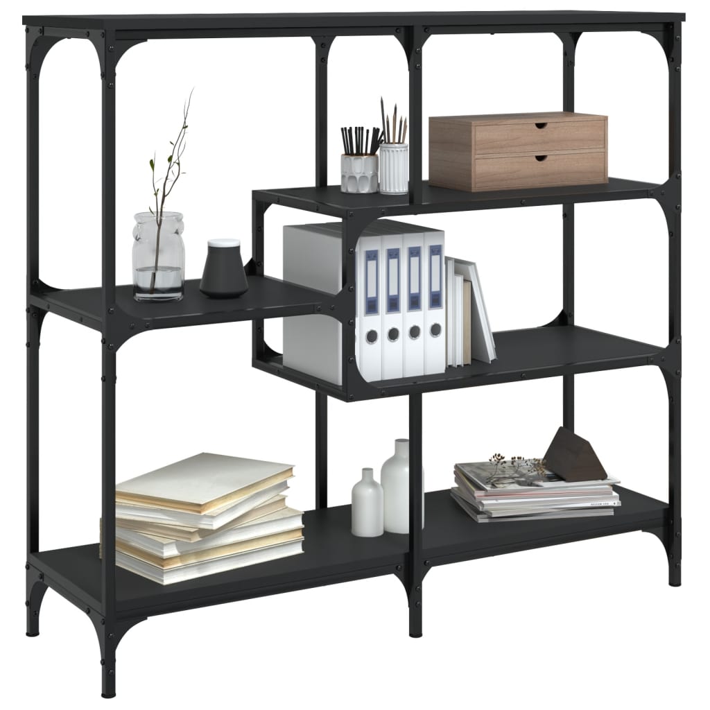 Konsollbord svart 103x32x95 cm konstruert tre