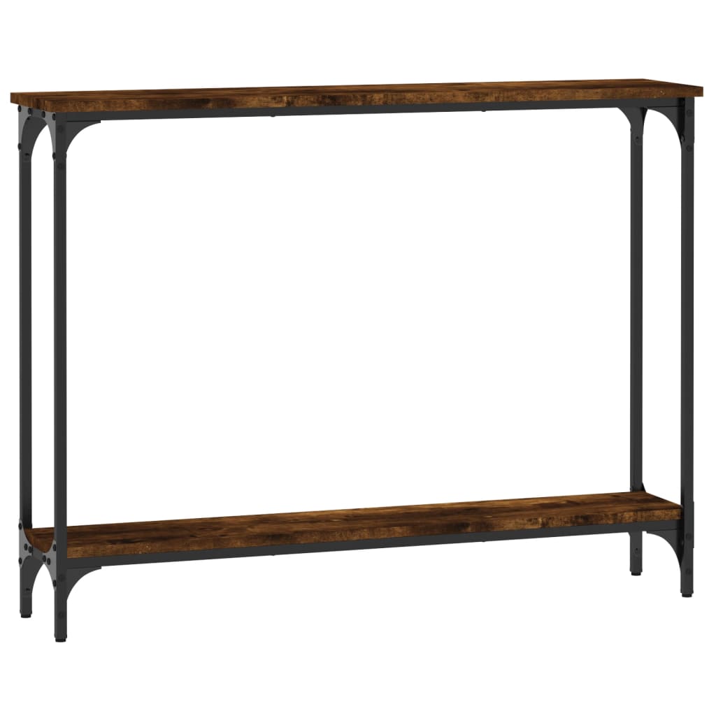 Konsollbord røkt eik 100x22,5x75 cm konstruert tre