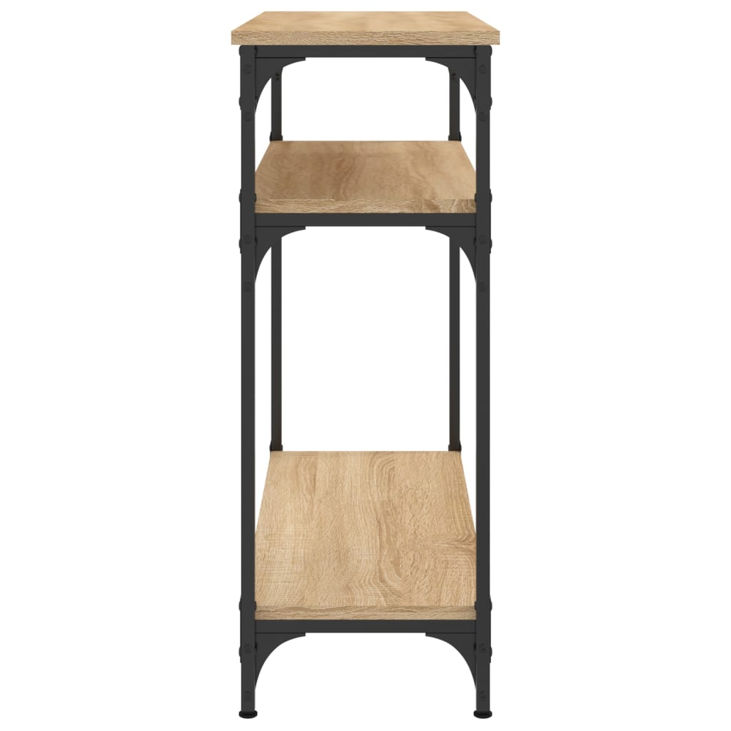 Konsollbord sonoma eik 75x29x75 cm konstruert tre