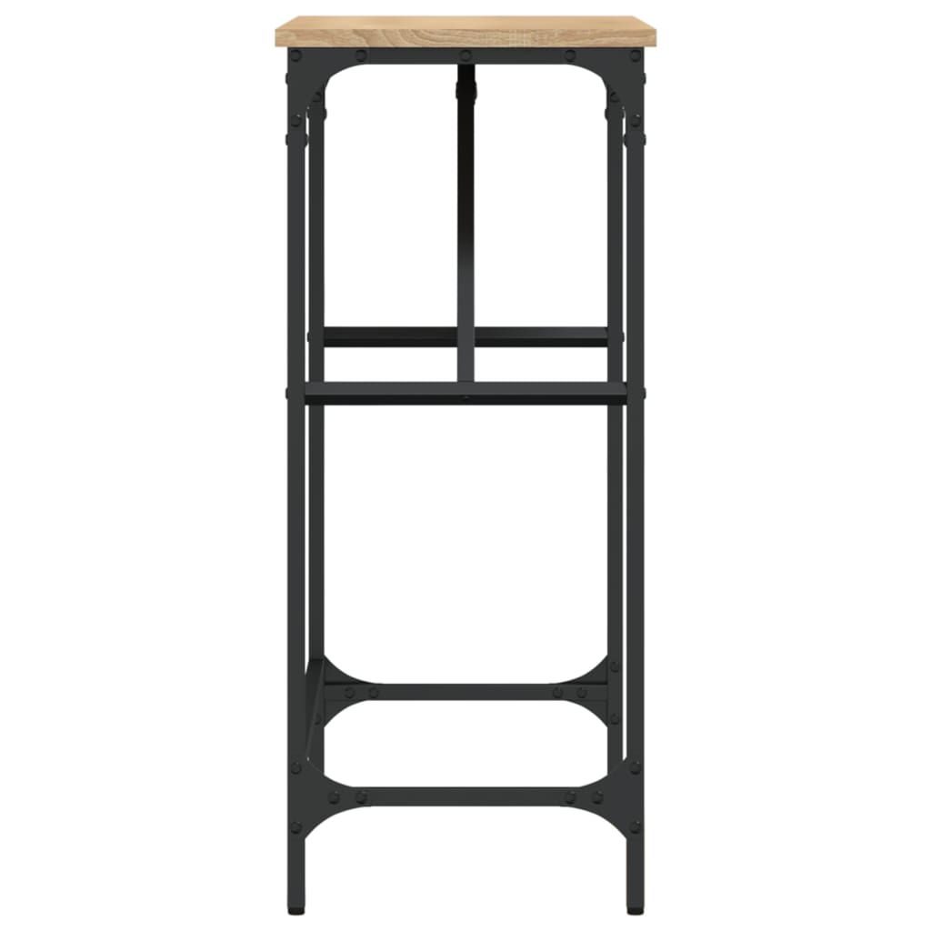 Konsollbord sonoma eik 75x32x75 cm konstruert tre