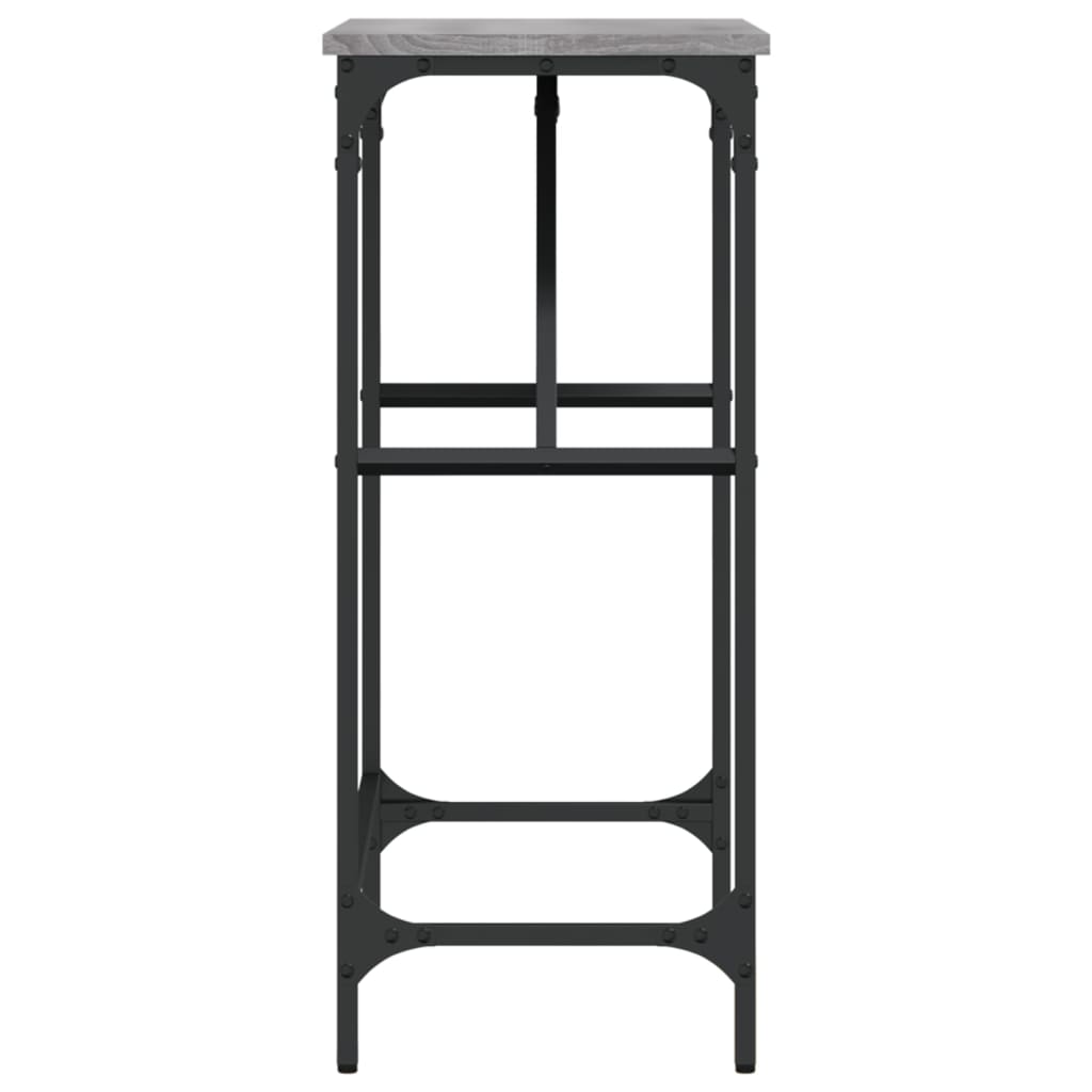 Konsollbord grå sonoma 75x32x75 cm konstruert tre