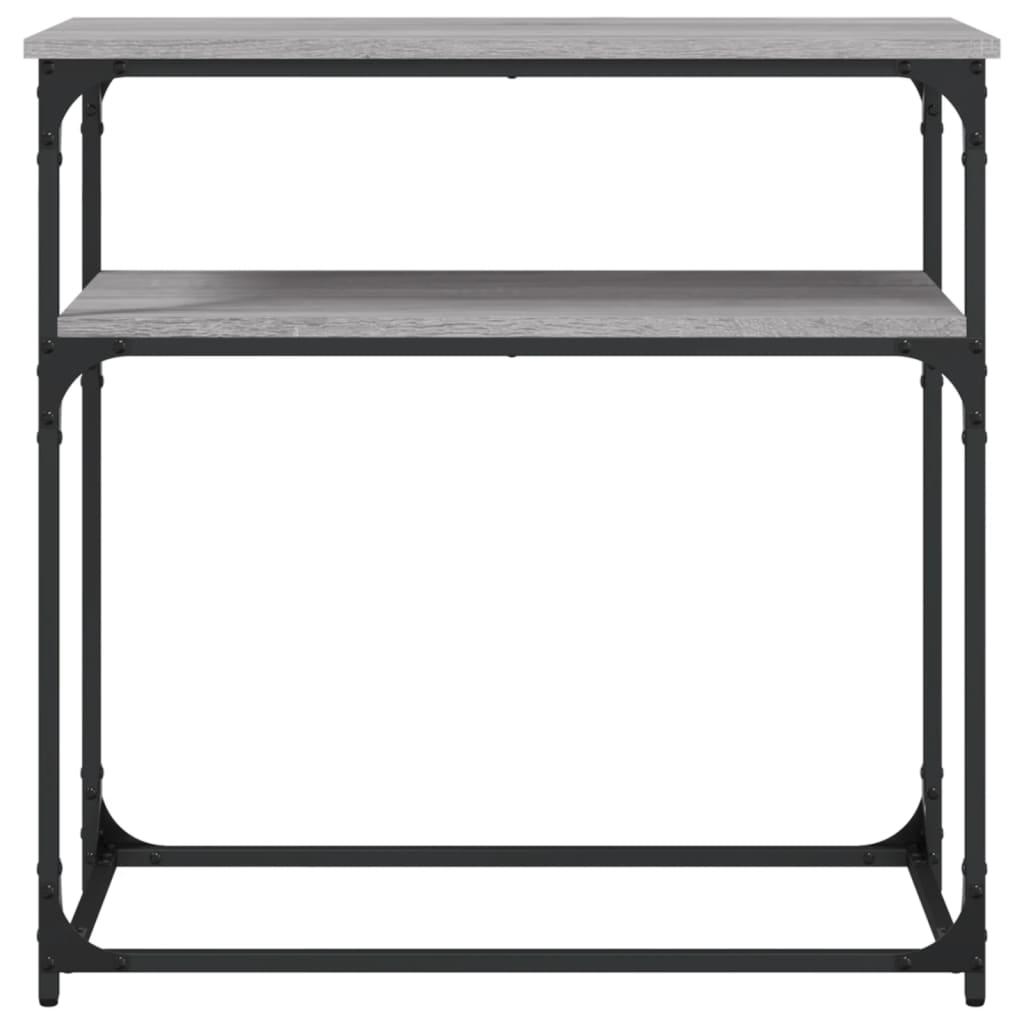 Konsollbord grå sonoma 75x35,5x75 cm konstruert tre