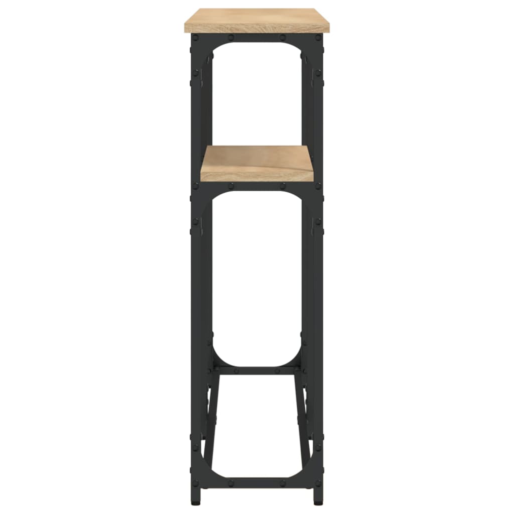 Konsollbord sonoma eik 145x22,5x75 cm konstruert tre