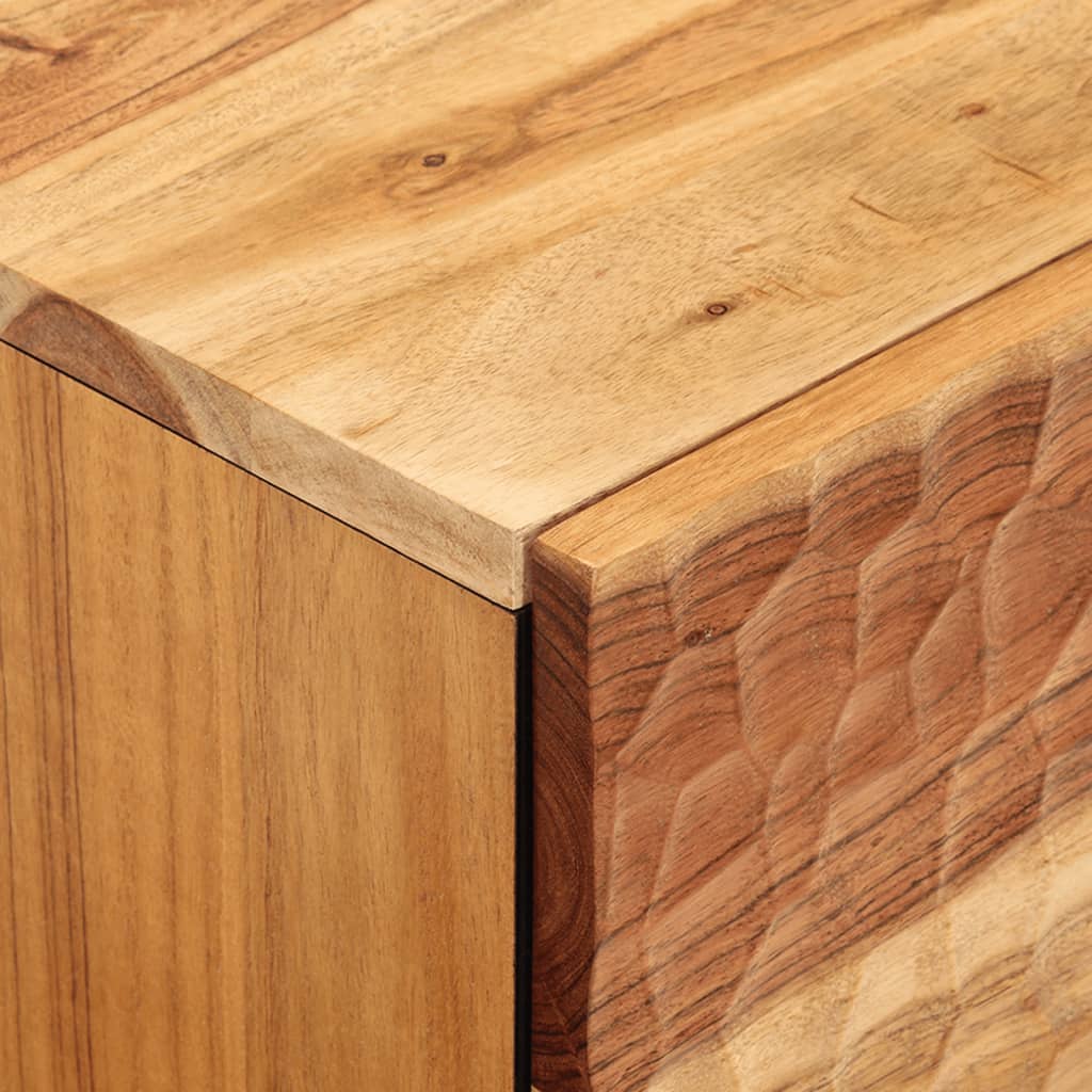 Nattbord 2 stk 40x33x46 cm heltre akasie