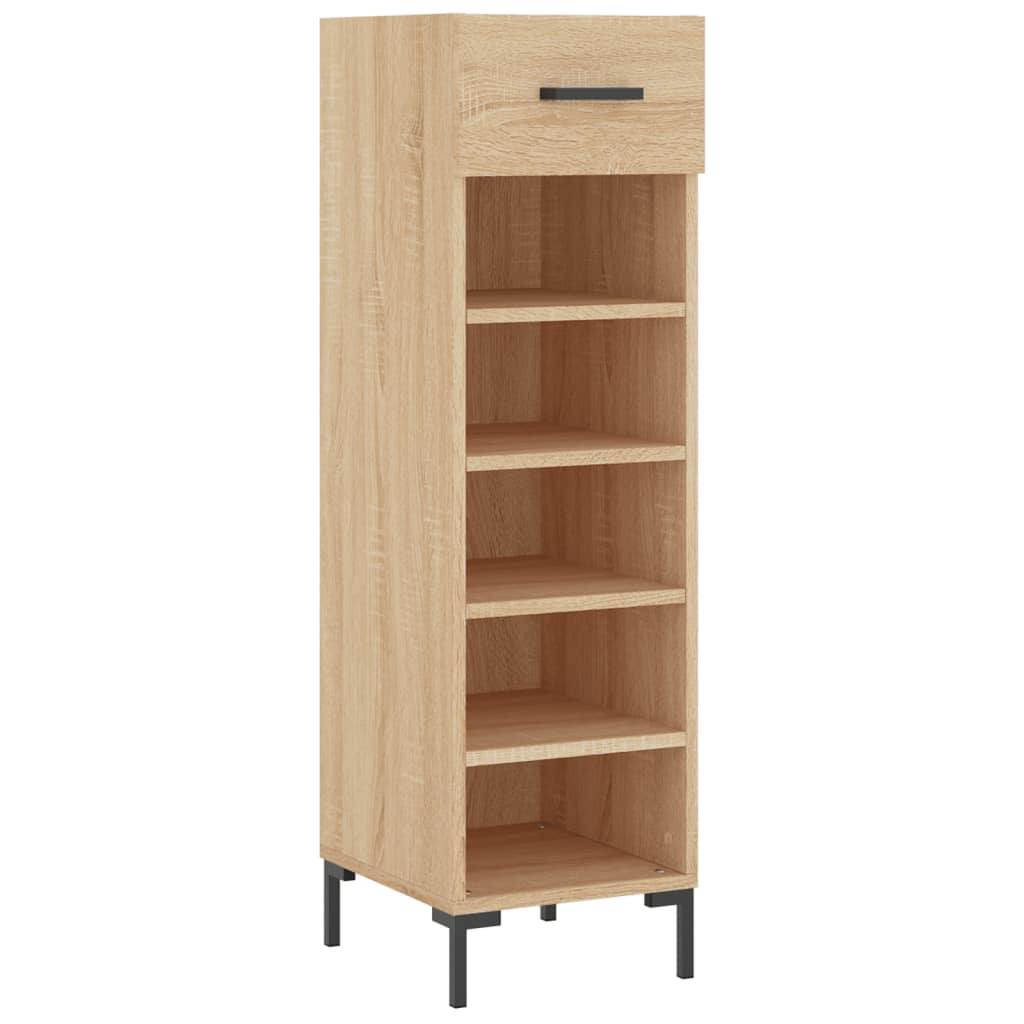 Skohylle sonoma eik 30x35x105 cm konstruert tre