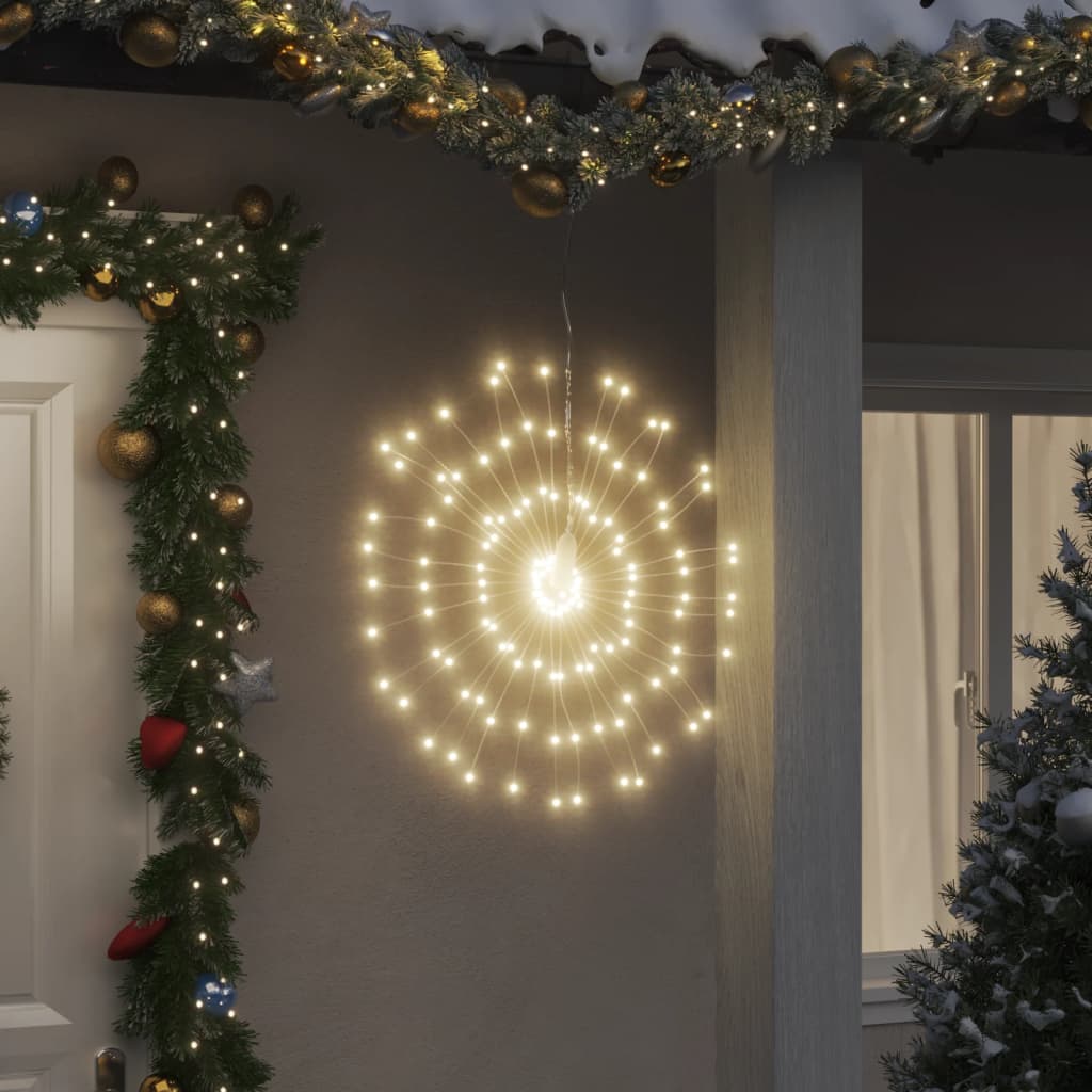Julestjernelys 140 LED varm hvit 17 cm