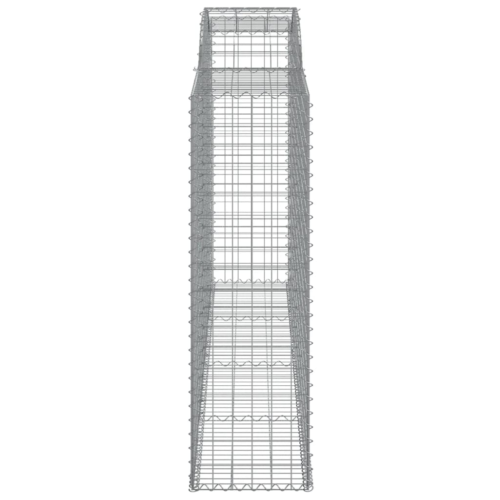 Gabionkurver buede 17 stk 300x50x160/180 cm galvanisert jern