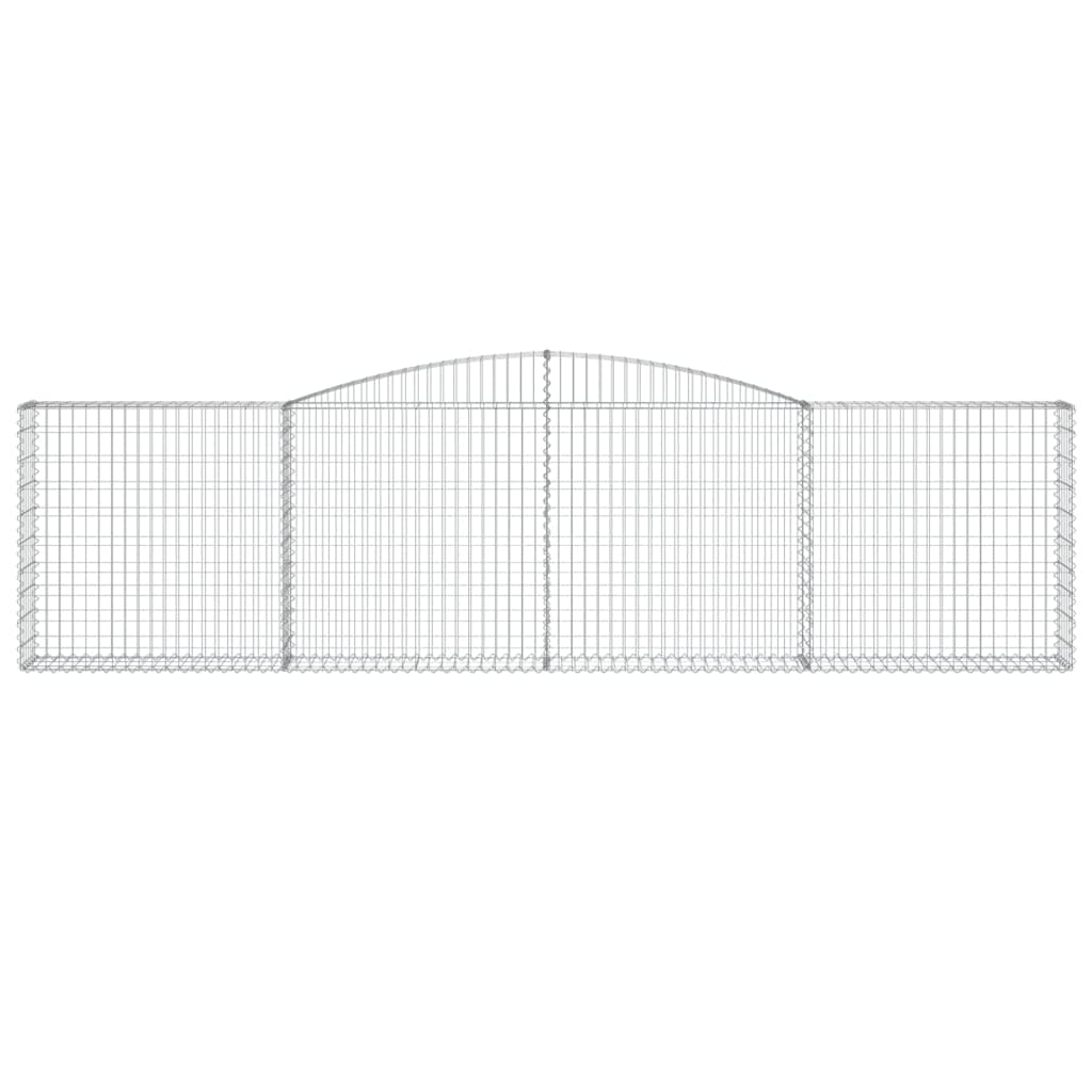 Gabionkurver buede 8 stk 400x30x100/120 cm galvanisert jern