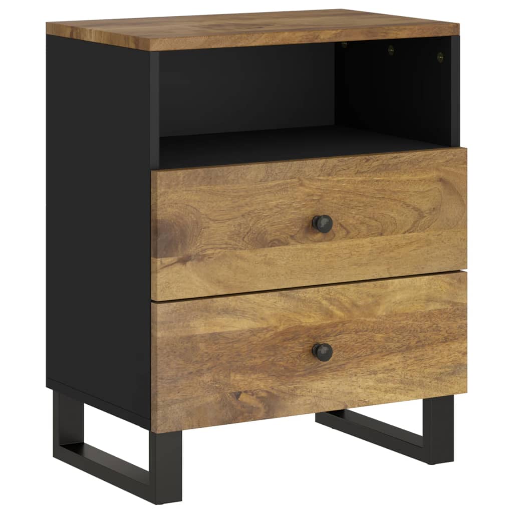 Nattbord 50x33x62 cm heltre mango og konstruert tre