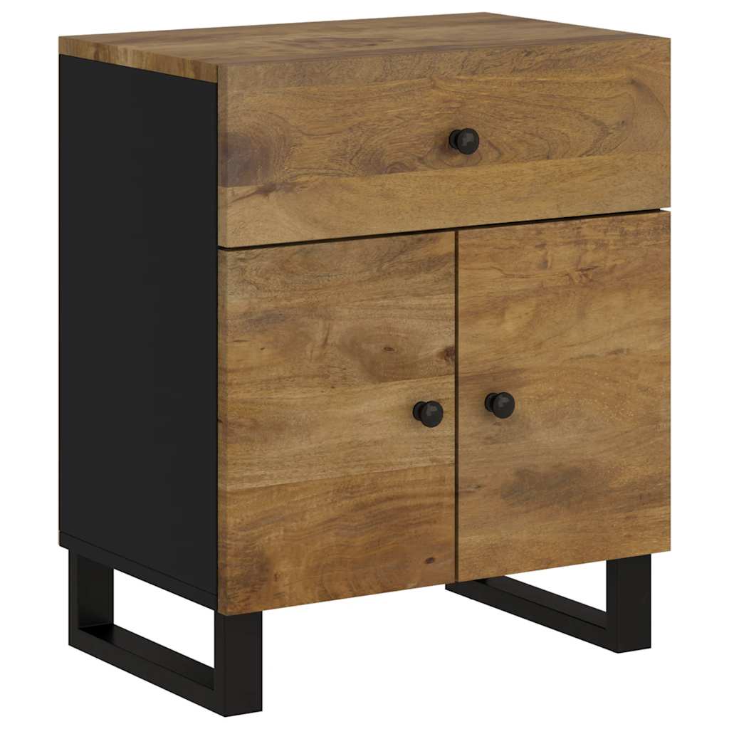 Nattbord 50x33x60 cm heltre mango og konstruert tre