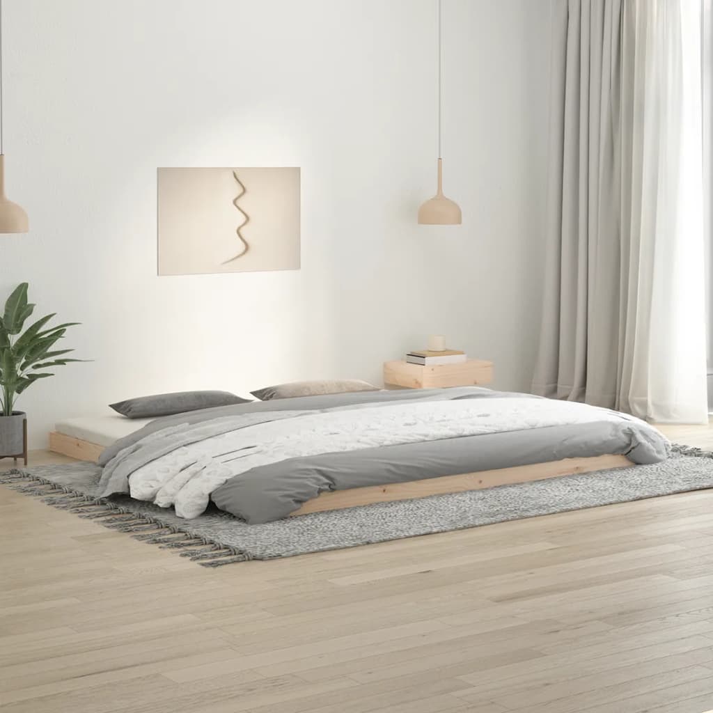 Sengeramme 200x200 cm heltre furu