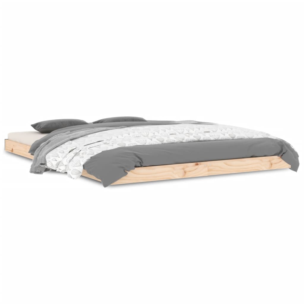 Sengeramme 135x190 cm heltre furu