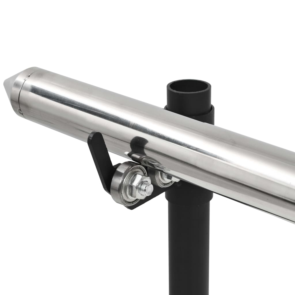 Automatisk grill med motor rustfritt stål 150x46,5x82,5 cm