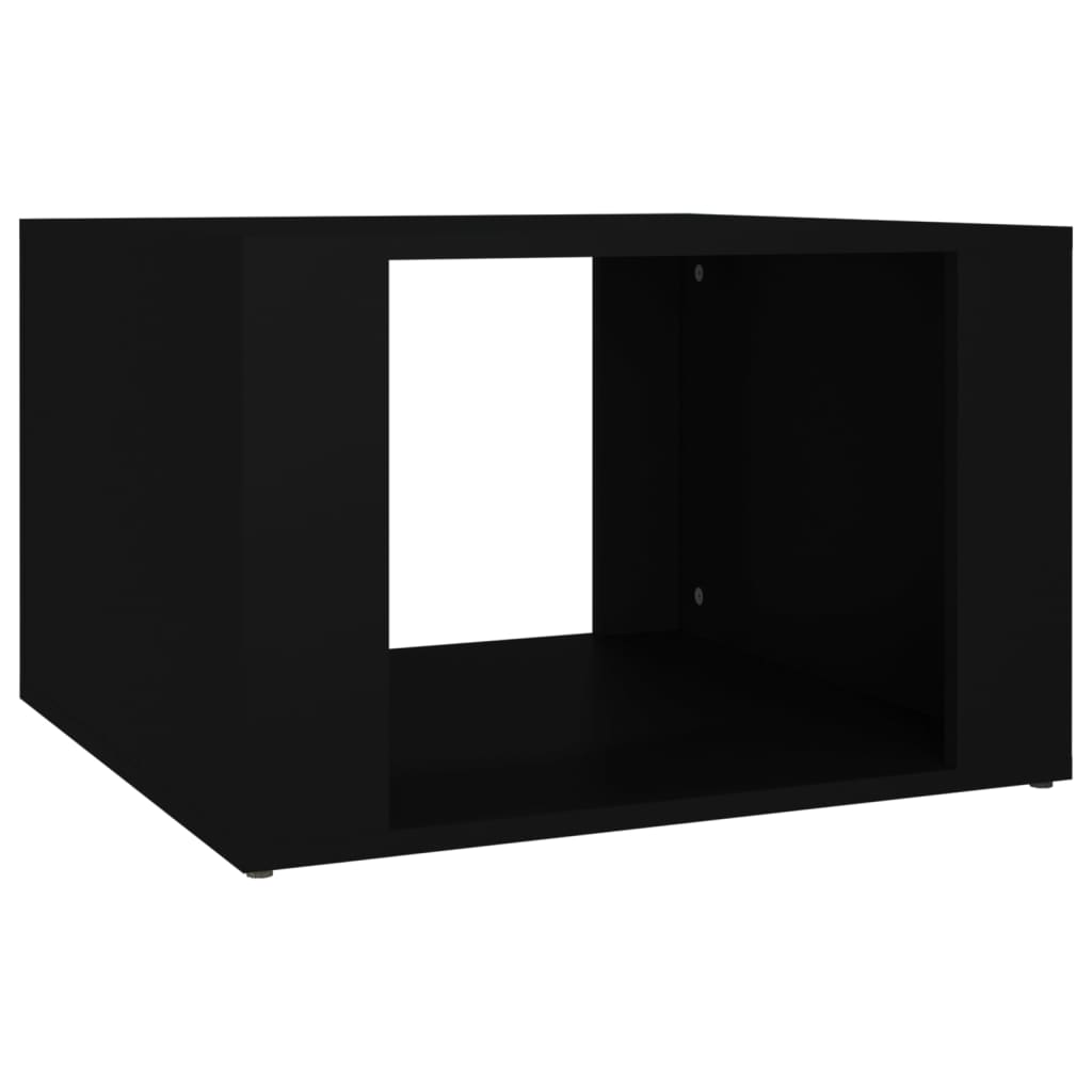 Nattbord svart 57x55x36 cm konstruert tre