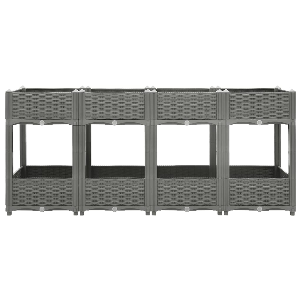 Høybed 160x40x71 cm polypropylen