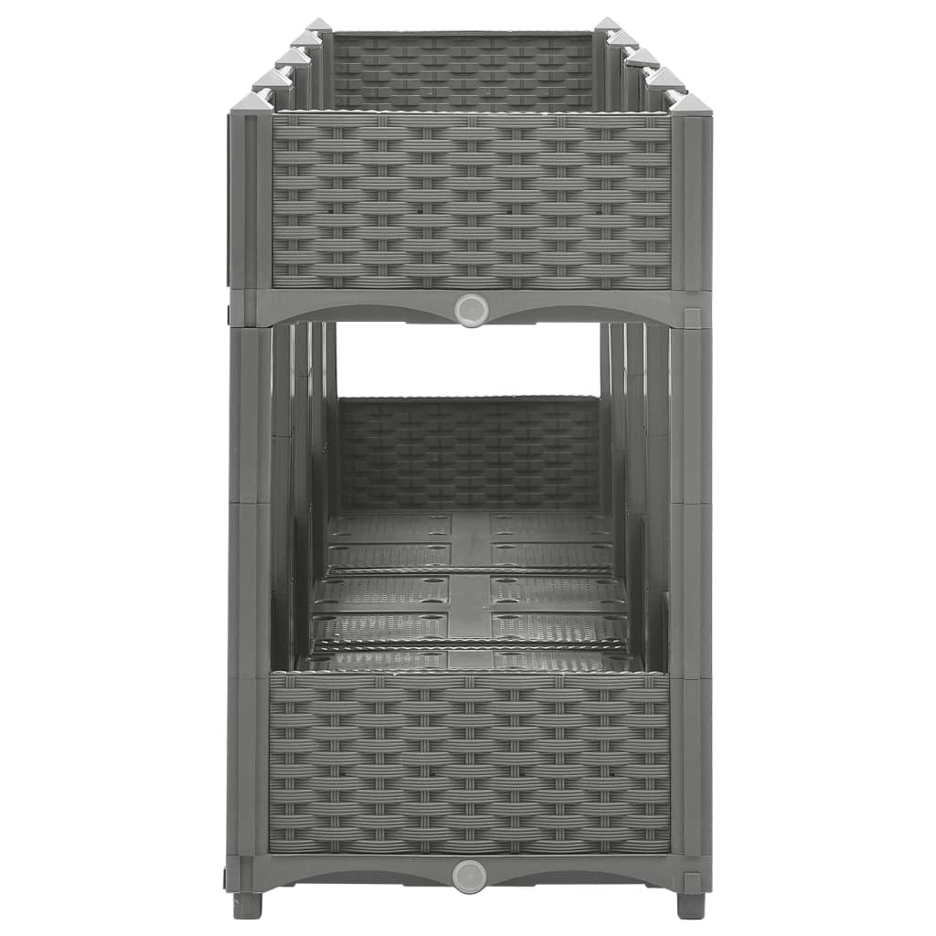 Høybed 160x40x71 cm polypropylen