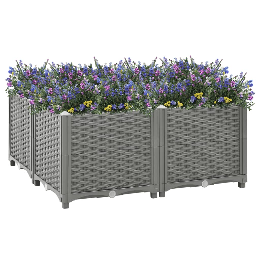 Høybed 80x80x38 cm polypropylen
