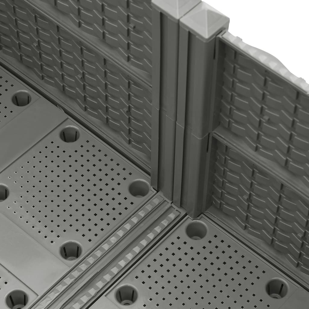 Høybed 80x80x38 cm polypropylen