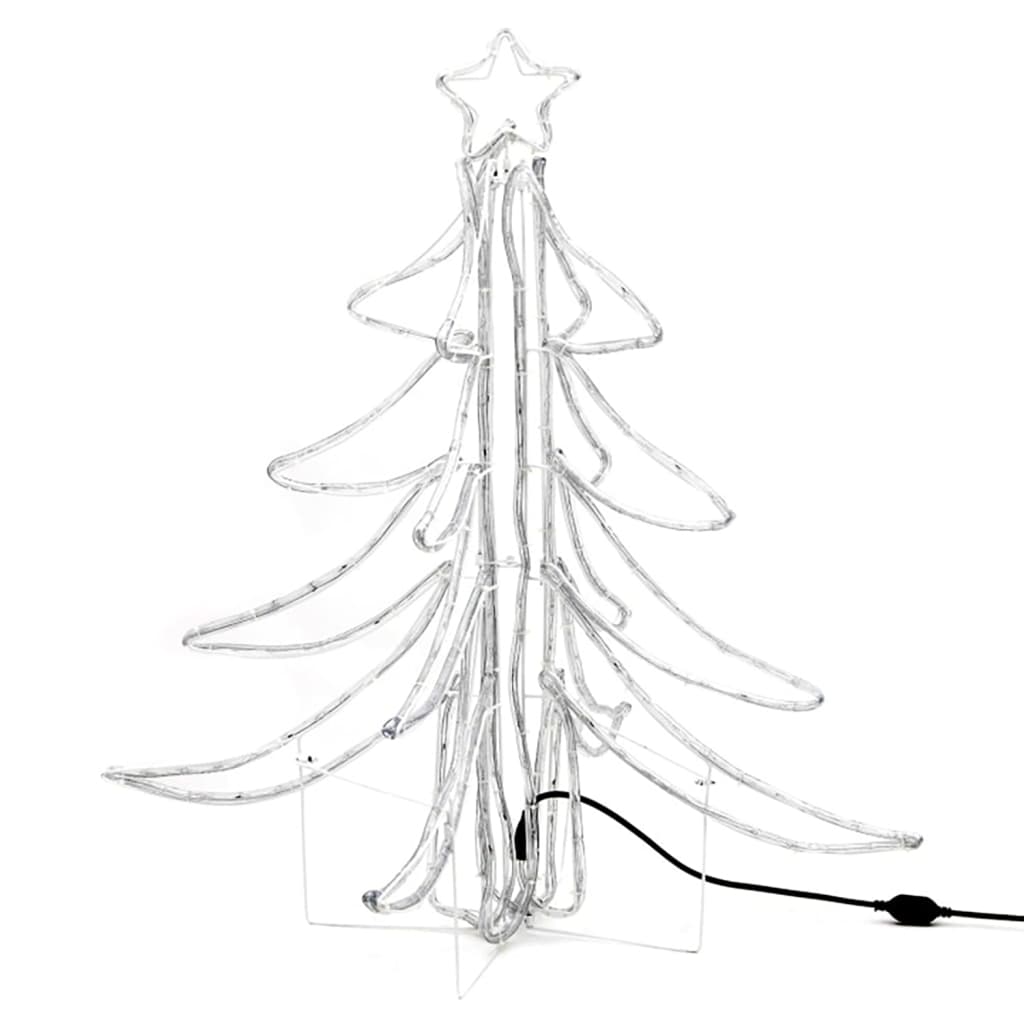 Sammenleggbare LED-juletrefigurer 3 stk varmhvit 87x87x93 cm