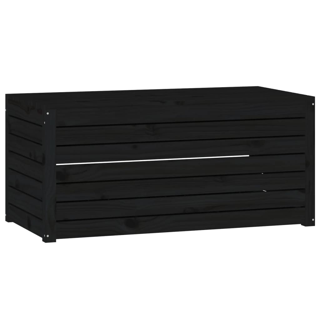 Hagekasse svart 101x50,5x46,5 cm heltre furu