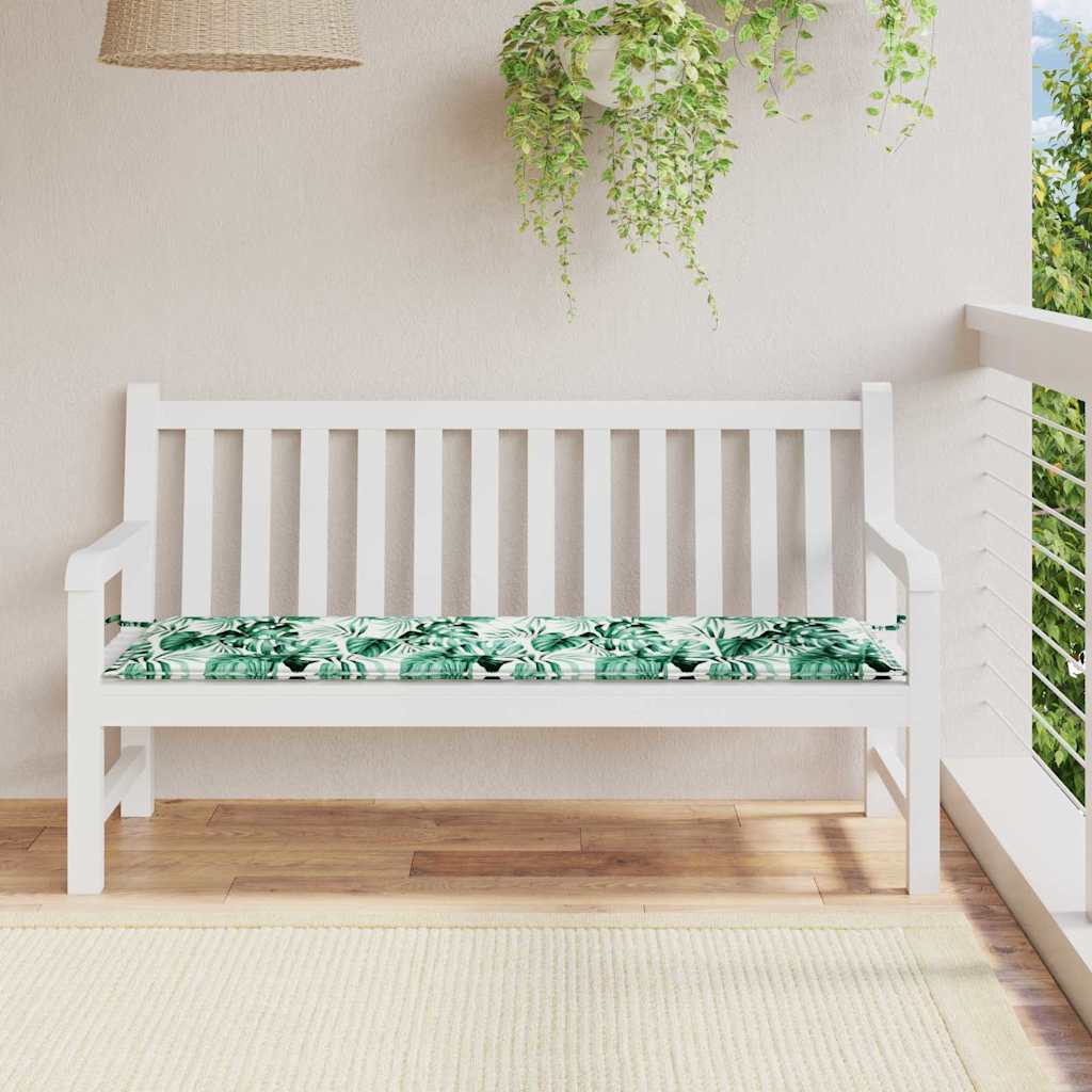 hagebenkpute - Bladmønster, 150x50x4 cm, laget med Oxford-stoff